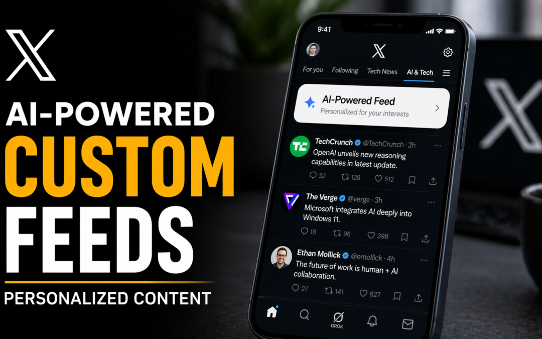 X Launches AI-Powered Custom Feeds for Personalized Content