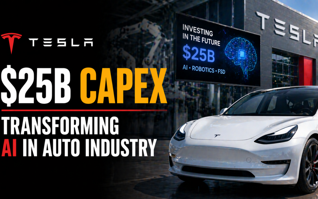 Tesla Boosts Capex to $25B Transforming AI in Auto Industry
