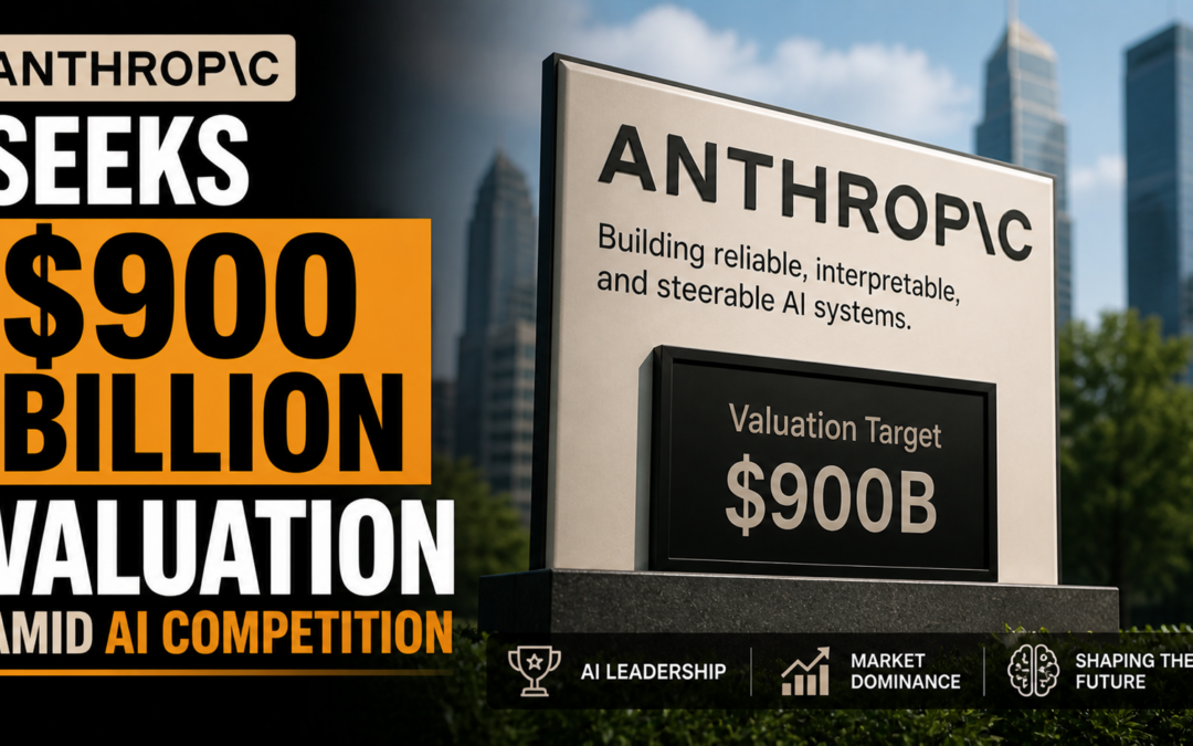 Anthropic Seeks $900 Billion Valuation Amid AI Competition