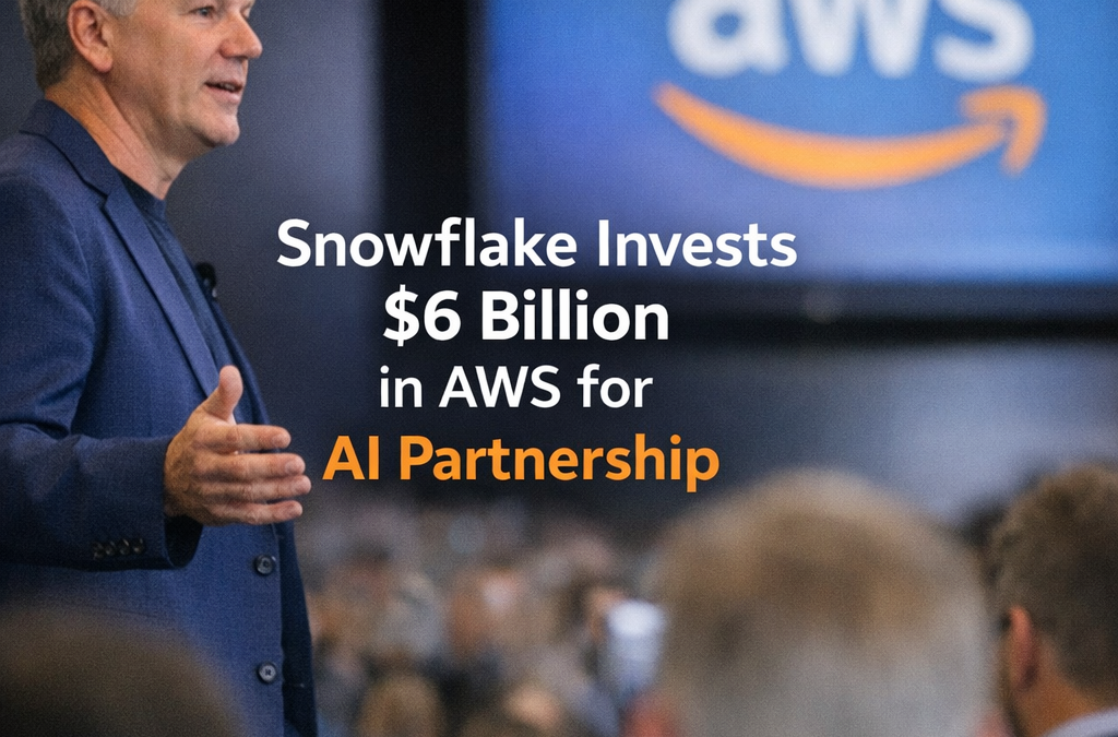Snowflake invests $6 billion in AWS for AI collaboration