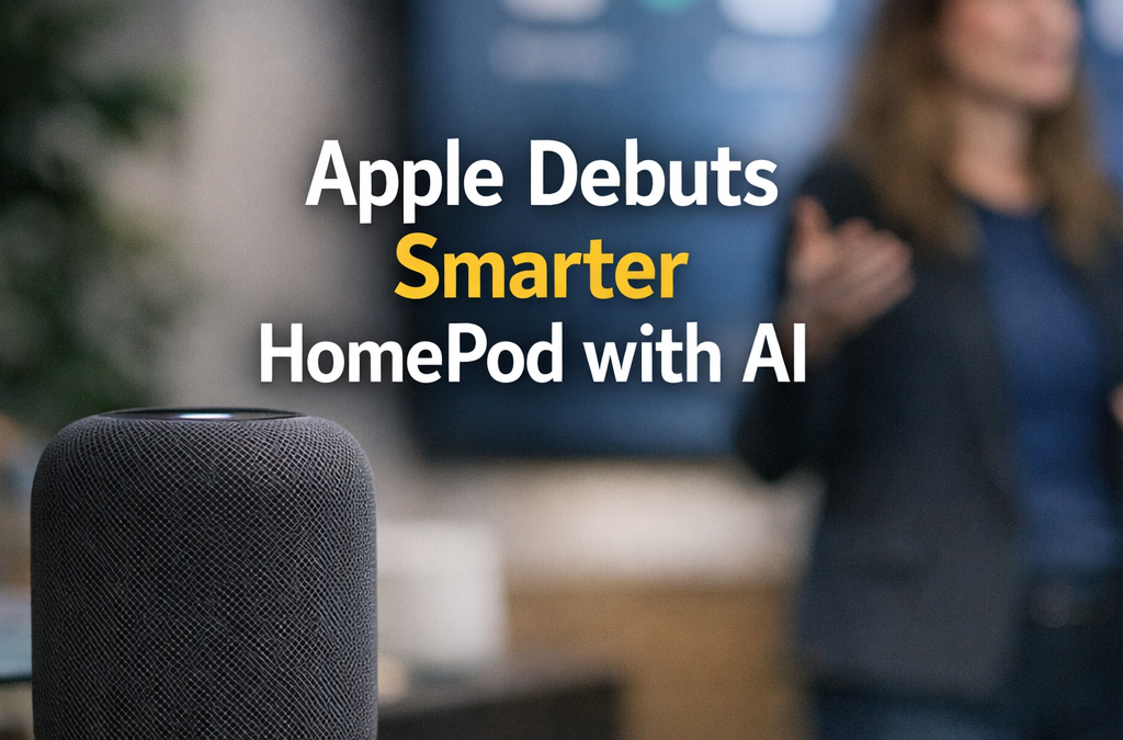 Apple Launches AI-Enhanced HomePod for Smart Homes