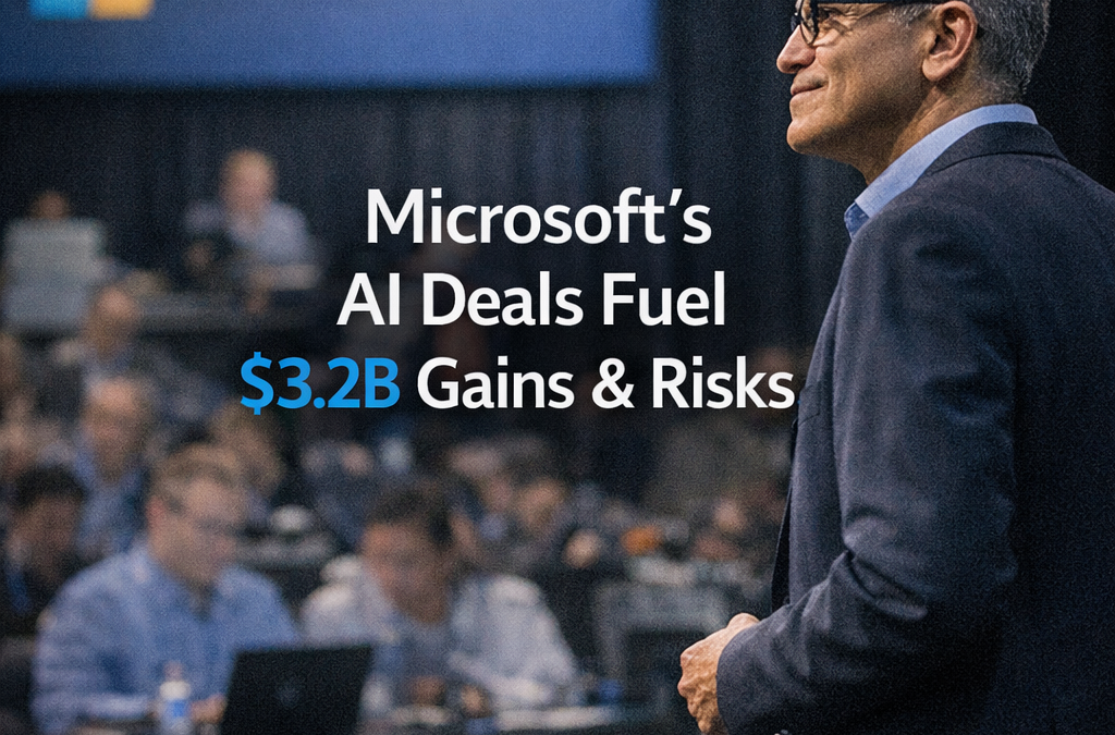Microsoft’s AI Partnerships Drive 3.2B Profit and Risks