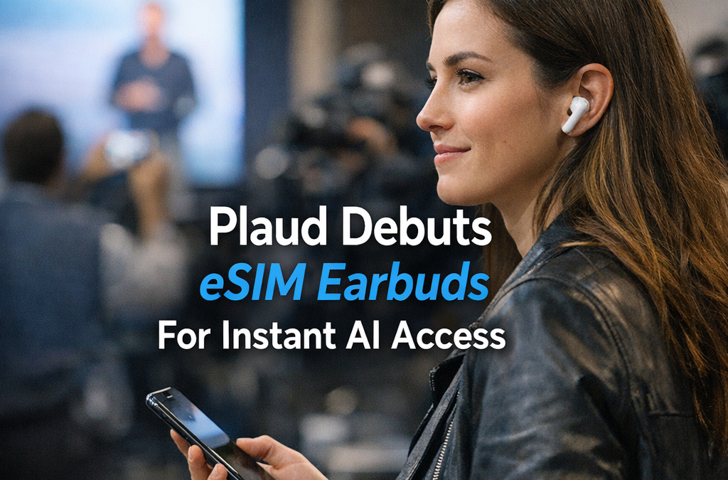 Plaud Launches eSIM Earbuds for Instant AI Access